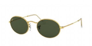 Ray-Ban Oval Legend Gold/ Green Classic Gold Icon