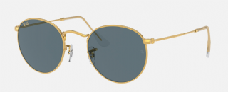 Ray-Ban Round Metal Legend Gold/ Blue