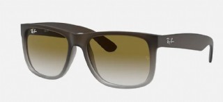 Ray-Ban Justin Brown on Grey Rubber Faded /  Grey Green Gradient                                                                            