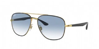 Ray-Ban RB3683 Black on Arista/ Clear Gradient Blue