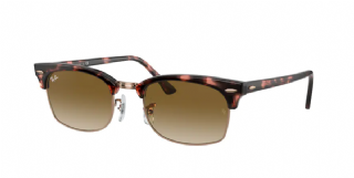 Ray-Ban Clubmaster Square Pink Havana/ Clear Gradient Brown