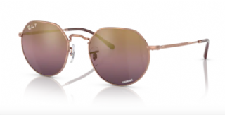 Ray-Ban Jack Rosé Gold/ Red Mirror Gradient Polarized
