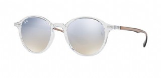 Ray-Ban Round Liteforce Transparant Bruin/ Silver Gradient Flash