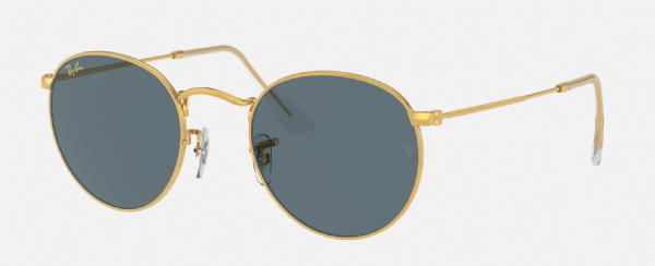 Ray-Ban Round Metal Legend Gold/ Blue